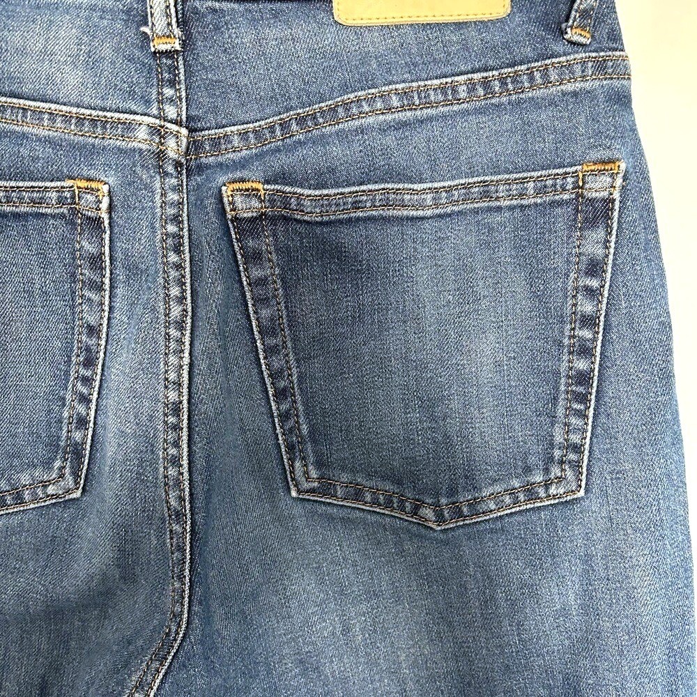 Everlane Cheeky Bootcut Ankle High Rise Crop Raw Hem Jeans Size 25 - Picture 6 of 9